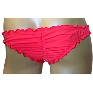 Victoria's Secret Hot Pink Ruffle Itsy Swim Bottom XS